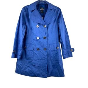 Dennis by Dennis Basso Double Breasted Coat in Blue NWT